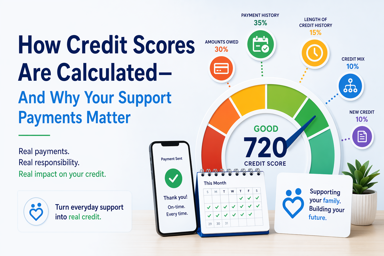 Boost credit score with SupportPay